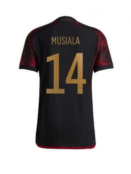 Deutschland Jamal Musiala #14 Auswärtstrikot WM 2022 Kurzarm